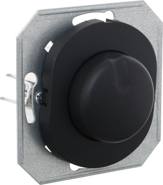 Світлорегулятор Aling-Conel EON з однополюсним вимикачем 200Вт IP20 чорний E6173.E1