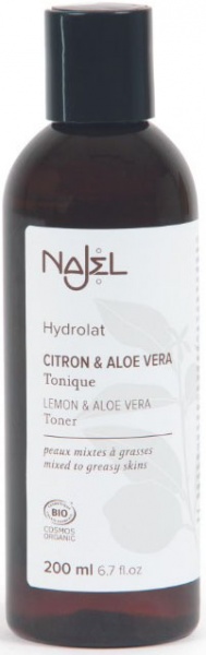 Тонік Najel гідролат лимону та алое вера 200 мл
