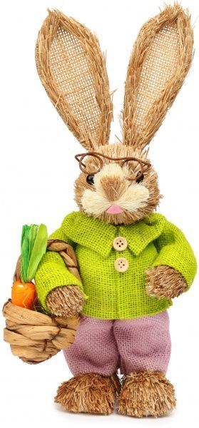Декорация пасхальная Зайчик с морковкой