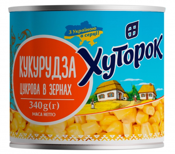 Кукуруза сладкая ТМ Хуторок в зернах 340 г
