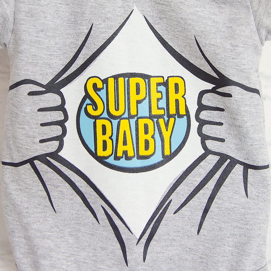 Боді дитяче унісекс Blanka Супер бейбі р.68-74 сірий 110496