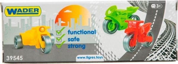 Ігровий набір Wader мотоциклів Kid cars Sport 3шт.