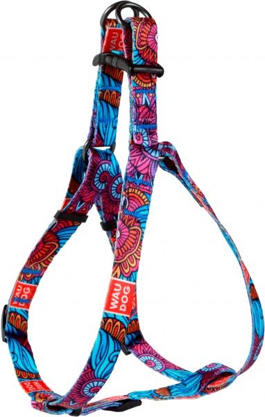 Шлея WAUDOG Nylon с рисунком Лето (ширина 15 мм, довжина 40-55 см)