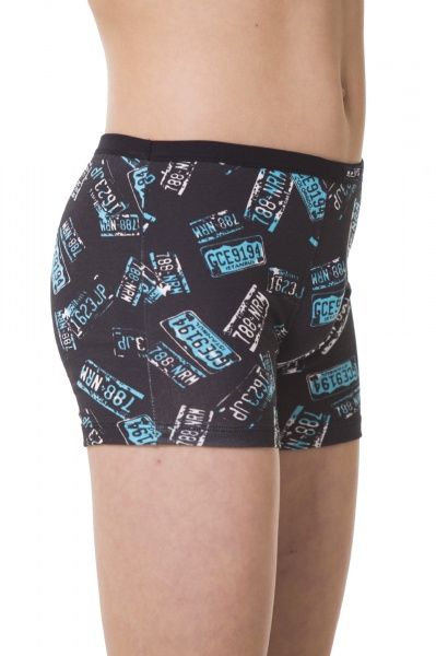 Трусы для мальчиков KOSTA 0073-5 р.122-128 черный с голубыми вставками