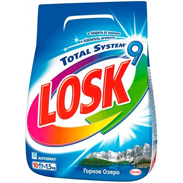 Пральний порошок Losk Гірське озеро 1.5 кг