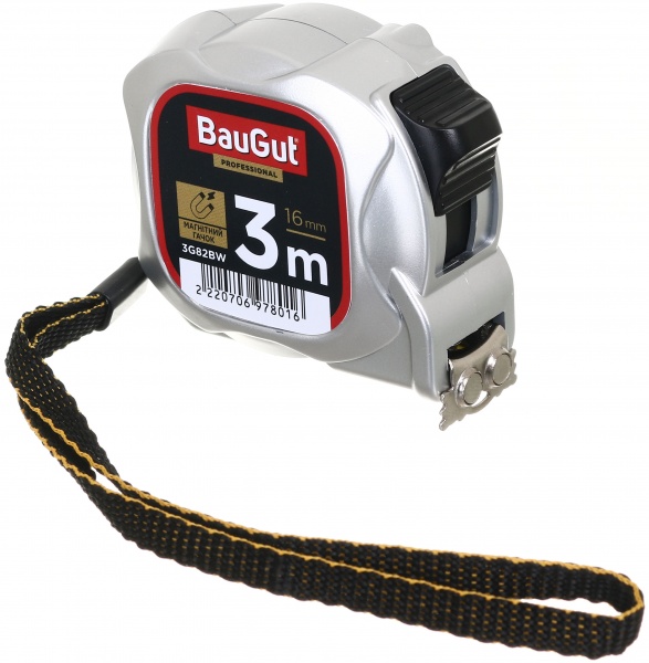 Рулетка BauGut с магнитами 3G82BW 3 м x 16 мм