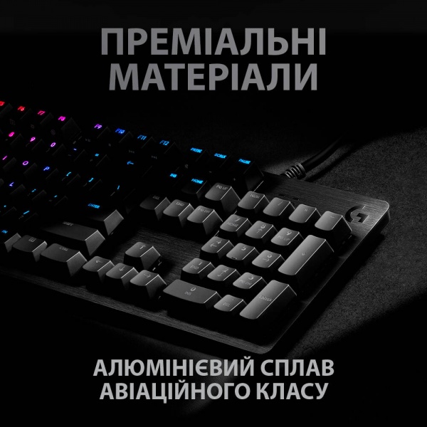 Клавиатура Logitech G512 Carbon Lightsync RGB Mechanical with GX Brown switch (L920-009352) black 