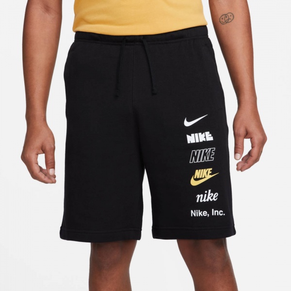 Шорты Nike CLUB+ FT SHORT MLOGO FB8830-010 р. L черный
