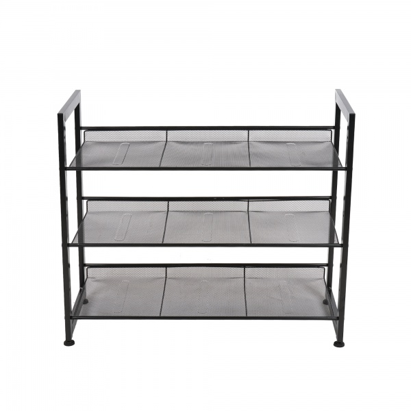 Подставка для обуви Домовий 3 уровня 740x305x630 мм черный (18175) 