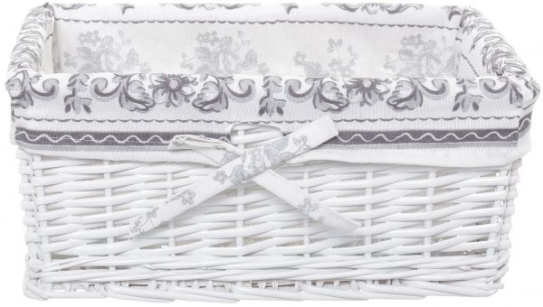 Корзина плетеная с текстилем 36x25x15 см HQ13-53AB-4 