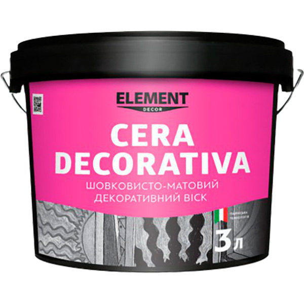 Декоративный воск Element Decor Cera Decorativa 3 л прозрачный
