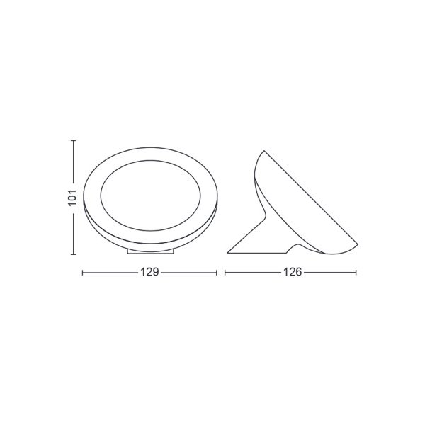 Умная лампа Philips Hue Bloom 2000K-6500K Color Bluetooth 7,1 Вт белый 929002375901 