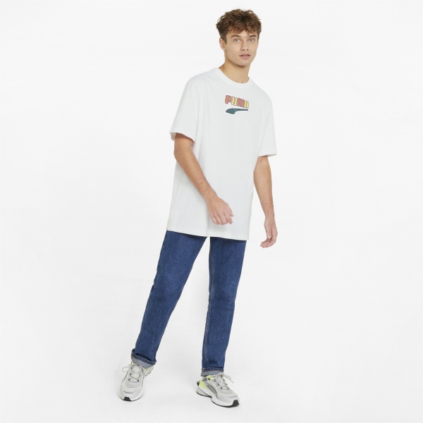 Футболка Puma Downtown Logo Tee 53367202 р.M білий