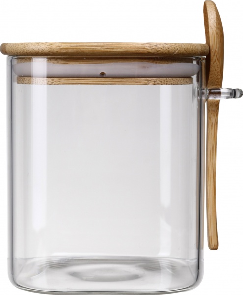 Ємність для зберігання з бамбуковою кришкою та ложкою 800 мл S&T