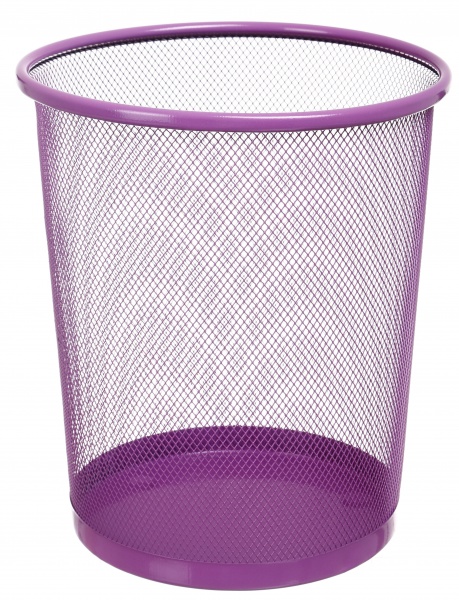 Корзина для бумаги Nota Bene металлическая 23,7x18,4х26,3 см фиолетовый 