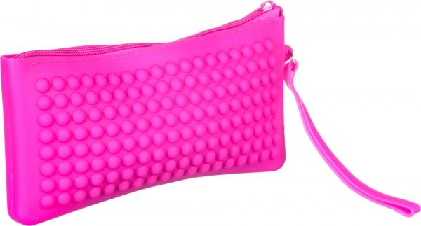 Пенал силіконовий 20x10x15 см рожевий