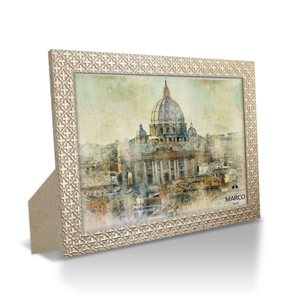 Рамка MARCO decor 2712 1 фото 15х20 см белый с золотистым 