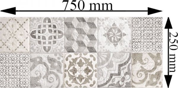 Плитка Konskie group Hilton Majolica Decor 25x75 