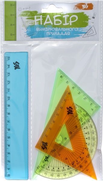 Набор линеек 15 см, 4 шт. 1 вересня