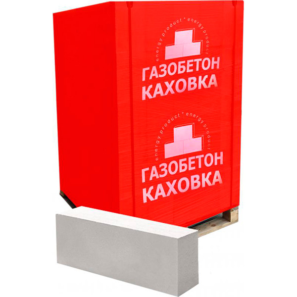 Газобетонный блок КАХОВКА 600x200x100 мм D-500