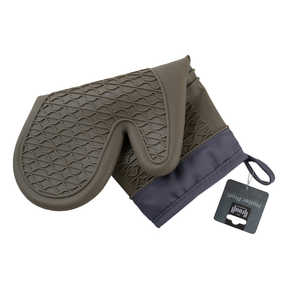 Рукавиця силіконова 29-305-156 19x33 см бежевий із сірим Krauff