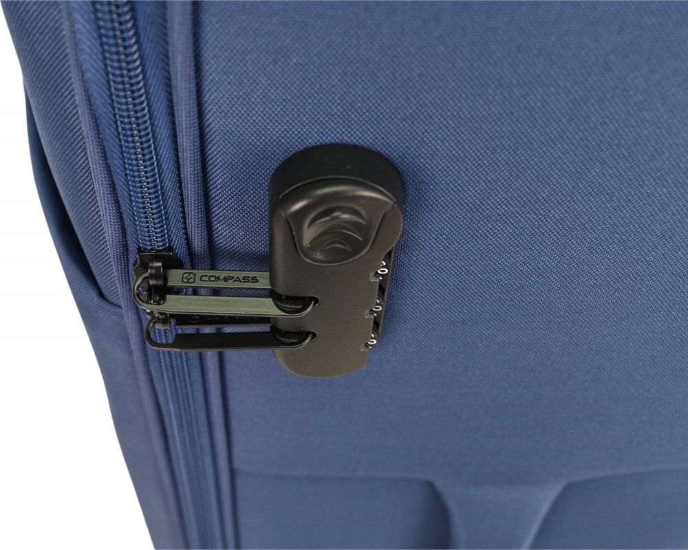 Чемодан Compass MS-2501 85 л синий 77x47x27 см L