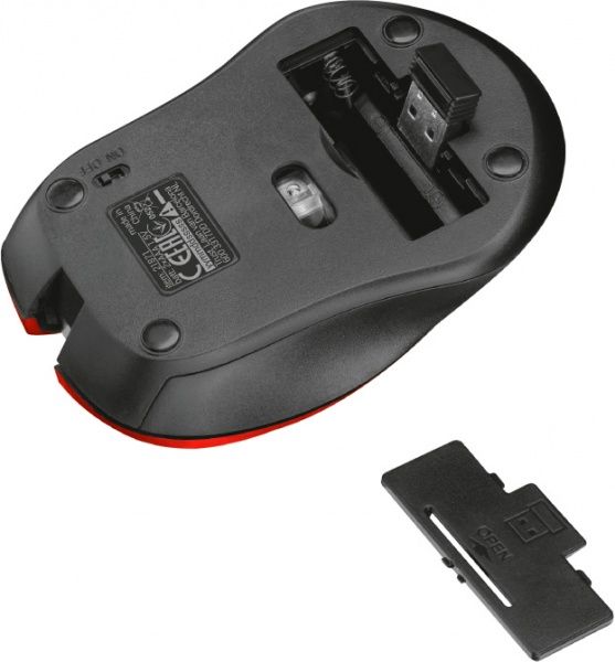 Мышь Trust Mydo Silent Click Wireless 21871 red 