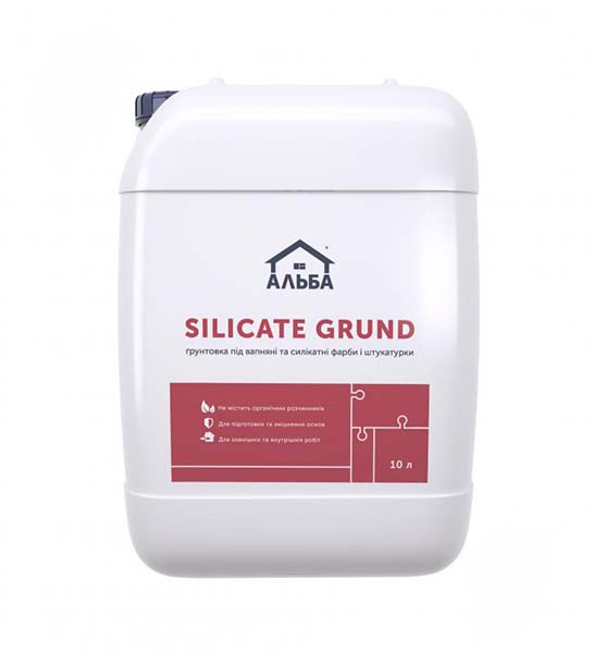 Ґрунтовка універсальна АЛЬБА силікатна 10 л