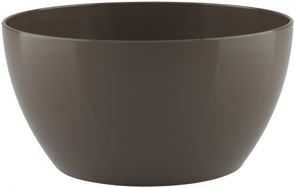Горшок пластиковый Artevasi SAN REMO BOWL круглый 4л мокко 