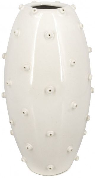 Ваза керамическая белая Кери 32x15 см