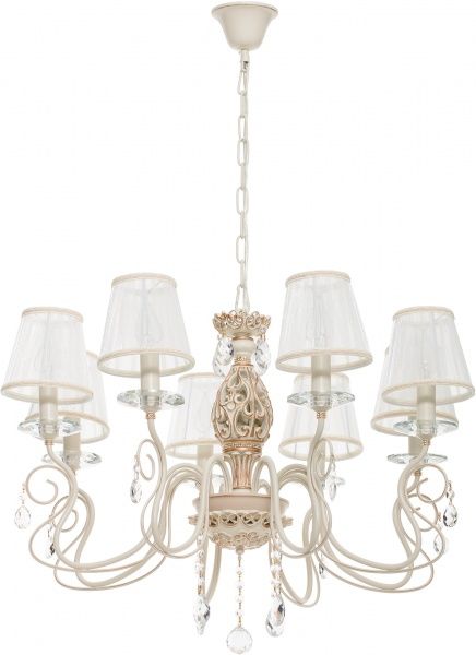 Люстра підвісна Інтерклас 06-8хХХ-342 8xE14 крем/золото 81309/8 