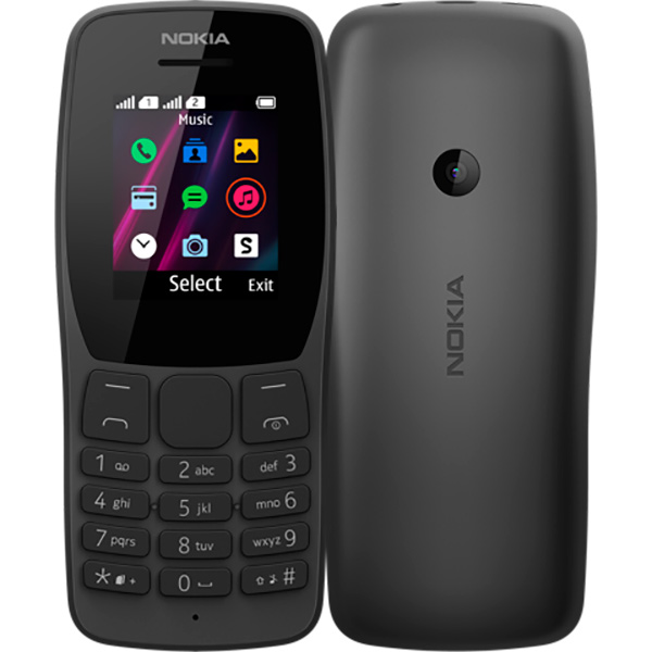 Мобильный телефон Nokia 110 DS 2019 black (16NKLB01A07)