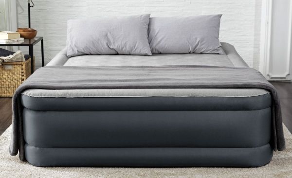 Матрас надувной Bestway Fortech Airbed Queen с двойным электронасосом 203x46 см серый 69075