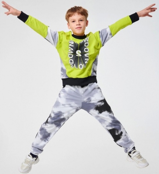 Джемпер для мальчика Smil р.140 салатовый 116559 