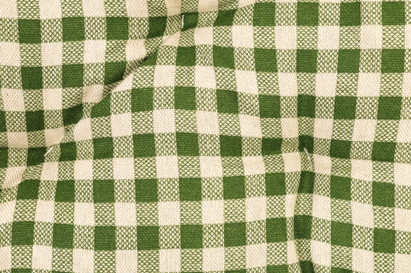 Подушка на стул Lucy Зеленая клетка D40 см La Nuit