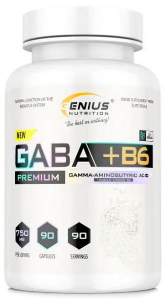 Добавка витаминная Genius Nutrition GABA + B6 90 шт./уп. 