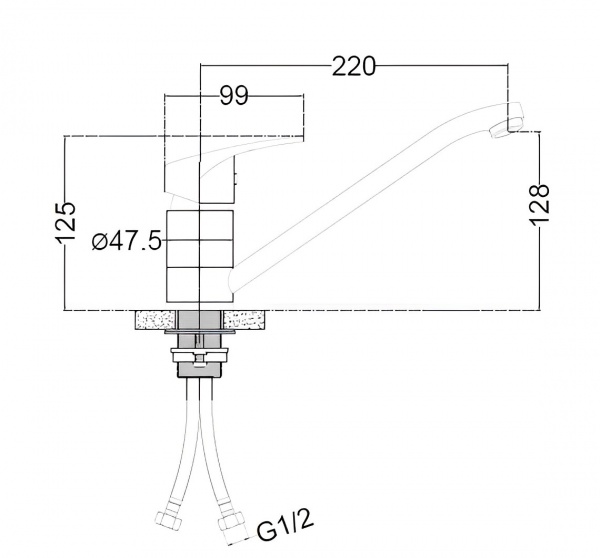 Смеситель для кухни Mixxen Arizona MXIN0641