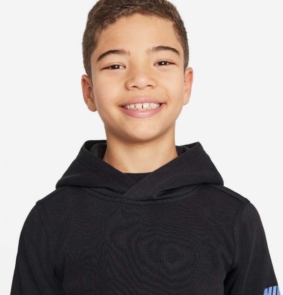 Джемпер Nike B NSW SI FLC PO HOODIE BB FN7724-010 р.S чорний