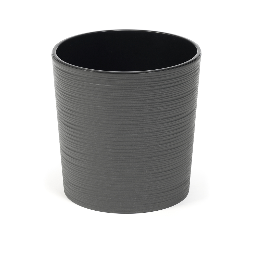 Вазон пластик MALWA круглий графіт 9,5 л Ламела (9507221)