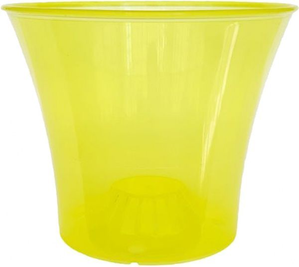 Горшок для орхидей Омела круглый 2,3л желтый 