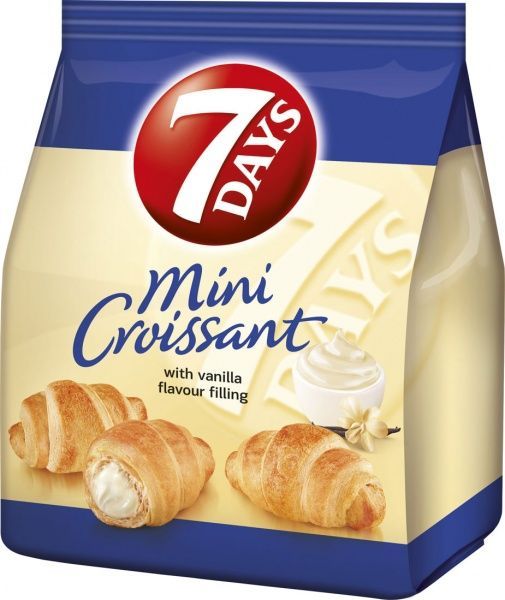 Міні-круасани 7DAYS із кремом ваніль 21 шт. 65 г (5201360571703) 
