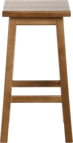 Табурет барный РПМК квадратный коричневый / дуб 