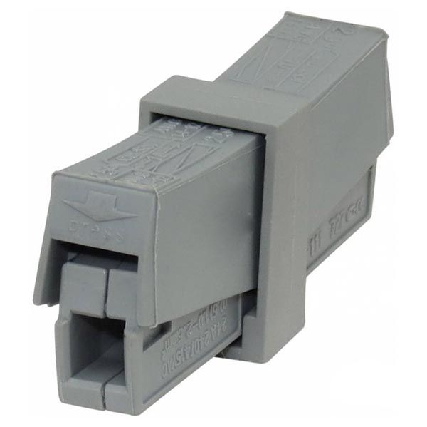 Клемма для соединения 2-х медных проводов EMT 0,5-2,5 мм без пасты 3 шт. серый 