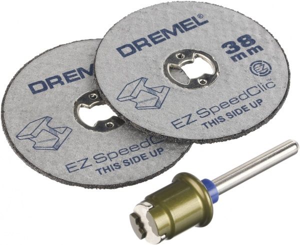 Комплект базовый Dremel SC406 EZ Speedclic держатель и 2 отрезных круга 2615S406JC