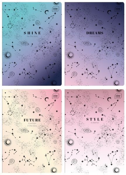 Тетрадь школьная А5 24 стр. клетка Dreams Come True в ассортименте InterDRUK