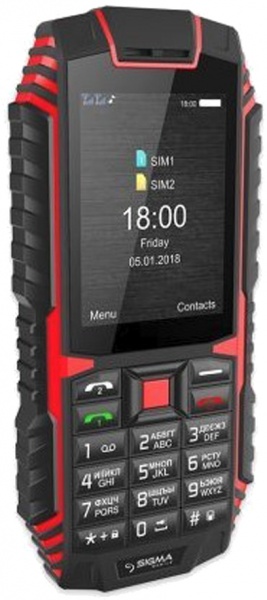 Мобильный телефон Sigma mobile X-treme DT68 black/red Sigma mobile X-treme DT68 blac