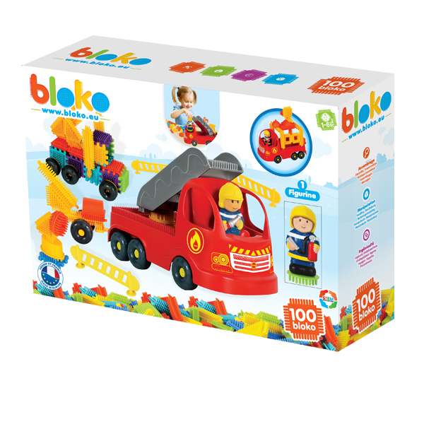Конструктор Blocko Пожежна бригада 100 шт. 39x11,5x29 см 12234