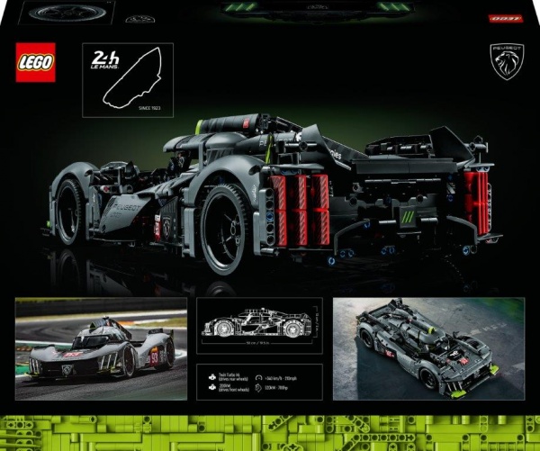 Конструктор LEGO Technic Peugeot 9X8 24H Le Mans Hybrid Hypercar (42156)