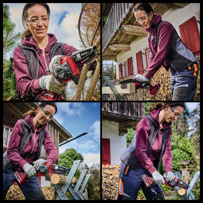 Пила мини аккумуляторная Einhell PXC GE-PS 18/15 Li BL Kit 2.5 Ah 4600040+4512097+4500174