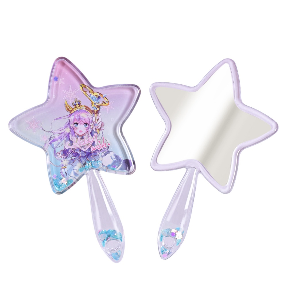 Зеркальце Shantou Звезда с блестками K7301